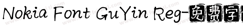Nokia Font GuYin Reg字体转换